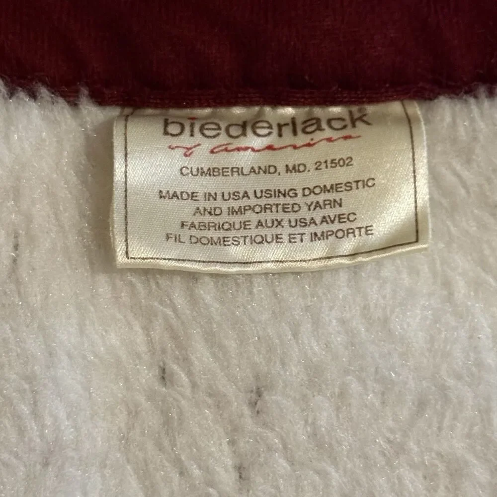Vintage 90s Biederlack Texas A&M Aggies Blanket Reversible Fleece Throw 55x43